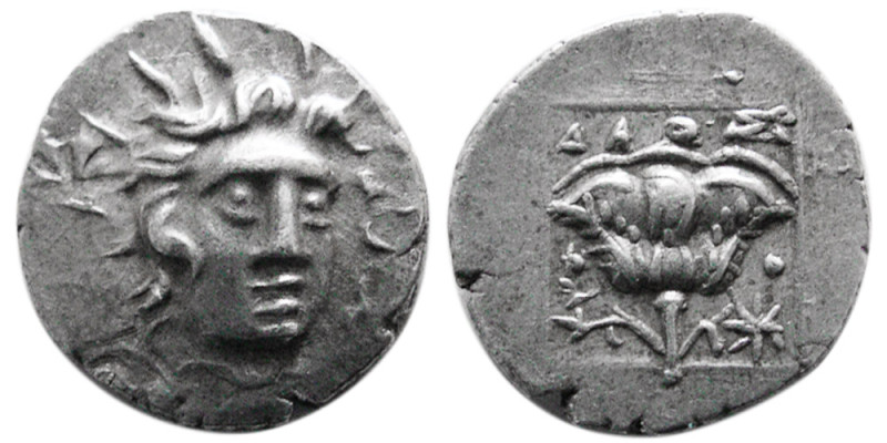 ISLANDS off CARIA, Rhodes. Circa 125-88 BC. AR Hemidrachm (1.37 gm; 14 mm). Plin...