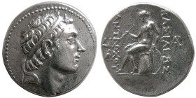 SELEUKID KINGS, Antiochos III. 223-187 BC. AR Tetradrachm. Rare.