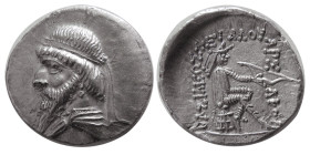 KINGS of PARTHIA, Mithradates I. 164-132 BC. AR drachm.