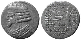 KINGS of PARTHIA, Phraates IV. 38-2 BC. AR Tetradrachm. Scarce.