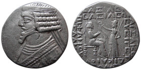 KINGS of PARTHIA, Phraates IV. 38-2 BC. AR Tetradrachm. Scarce.