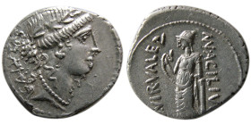 ROMAN REPUBLIC. Man. Acilius Glabrio, 49 BC. AR Denarius.
