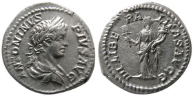 ROMAN EMPIRE, Caracalla, 198-217 AD. AR Denarius.
