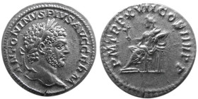 ROMAN EMPIRE, Caracalla, 198-217 AD. AR Denarius.