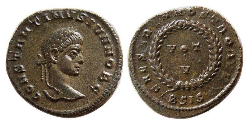 ROMAN EMPIRE. Constantine II, as Caesar. 317-337 AD. Æ Follis (3.45 gm; 18 mm). ...