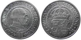 SWEDEN, Gustav V (1907-1950). AR 2 Kronor.