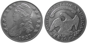 UNITED STATES, 1827. Capped Bust. Half Dollar.