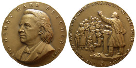 Beecher, Henry Ward. Bronze Medal (44 mm).