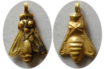 PHOENICIA, Circa 500 BC. Early Phoenician gold Bee pendent.