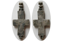 BYZANTINE EMPIRE, 11th.-12th. Century AD. Silver Cross. Very rare.