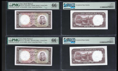 IRAN, Bank Markazi. Pair of 20 Rials Bank Notes. Pick # 72.