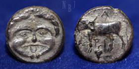 Mysia: Parion AR Hemidrachm Gorgon. Date: 350-300 BC.