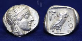 Attica: Athens, AR Tetradrachm, 454-404 BC.