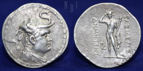 Greco Bactrian Kingdom: Demetrius I (ca. 200-185 BC). AR tetradrachm.