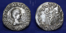 INDO GREEK: Hermaios, c. 90-70 BCE, AR Tetradrachm.