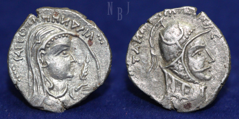 INDO-PARTHIANS, Aria or Margiana. Tanlis Mardates, with Raggodeme. Mid-late 1st ...