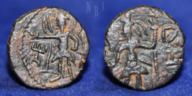 KUSHAN: Kanishka I c. 127-150 CE, AE Didrachm.