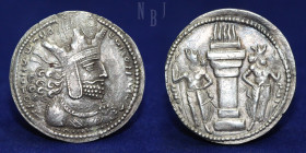 SASANIAN KINGS: Shapur I. 241-270 AD. AR Drachm.