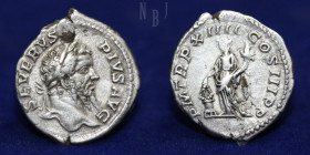 ROMAN: Septimius Severus, AD 193-211 AR Denarius, Rome mint AD 206.