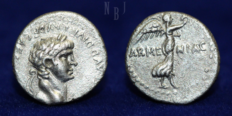 Nero. Cappadocia. Hemidrachm. 59-60 AD. Caesaraea-Eusebia. Obv: (NERO CLAVD DIVI...