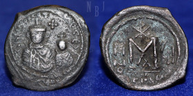 Byzantine: Heraclius Constantine. 610-641 AD. Seleucia Isauriae mint. AE Follis.