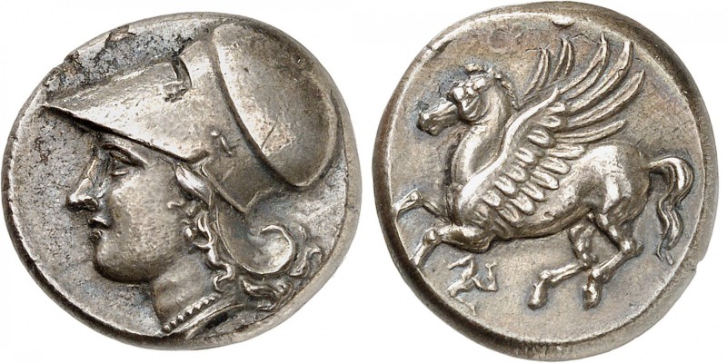 GRECE ANTIQUE
Sicile, Syracuse, Agathoklès (317-289 av. J.C.). Statère argent f...