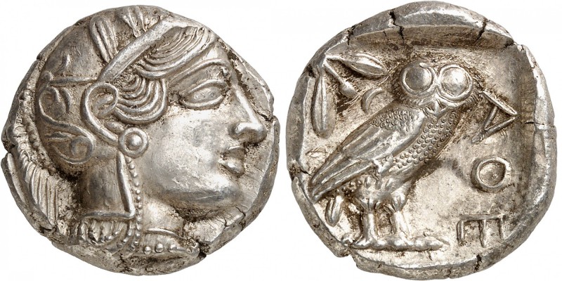GRECE ANTIQUE
Attique, Athènes, (ca. 480-450 av. J.C.). Tétradrachme argent.
A...