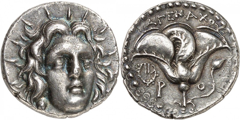 GRECE ANTIQUE
Iles de Carie, Rhodes (ca. 205-190 av. J.C.). Didrachme argent.
...