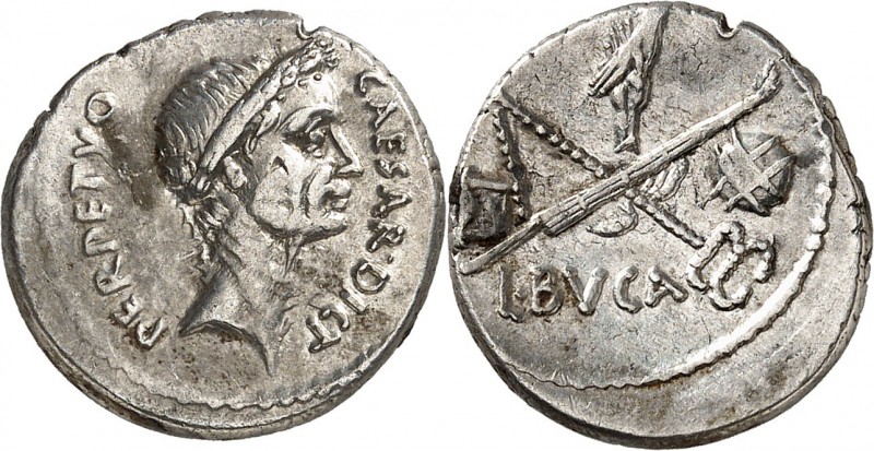 EMPIRE ROMAIN
Jules César (60-44 av. J.C.). Denier, 44 av. J.C., Rome. 
Av. CA...