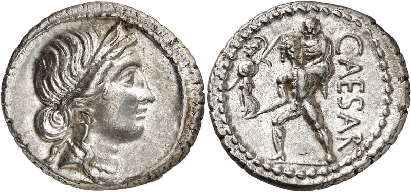 EMPIRE ROMAIN
Jules César (60-44 av. J.C.). Denier, 47-46 av. J.C., Afrique du ...