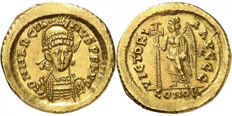 EMPIRE BYZANTIN
Marcien (450-457). Solidus, Constantinople.
Av. D N MARCIANVS ...