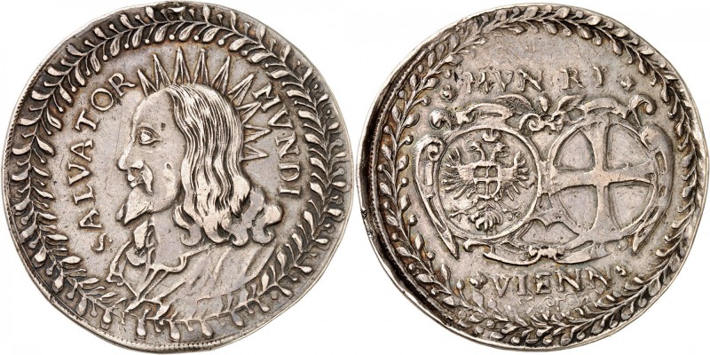 AUTRICHE
Léopold Ier (1657-1705). Médaille en argent, représentant « SALVATOR M...