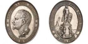 BULGARIE
Ferdinand Ier (1887-1918). Médaille en argent 1892, commémorant l’exposition de Philippopolis, par W. Mayer.
Av. Buste à gauche. Rv. Vue de...