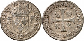 FRANCE
Charles IX (1560-1574). Douzain 3ème type, piéfort quadruple.
Av. Écu couronné accosté de deux C coronnés. Rv. Croix.
Dup. 1088c. 8,97 grs....