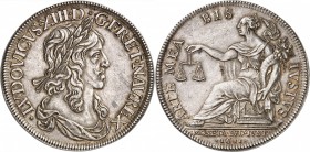FRANCE
Louis XIII (1610-1643). Écu à la monnaie assise 1641.
Av. Buste drapé et lauré à droite. Rv. La monnaie assise à gauche.
Ciani 1651. 28,60 g...
