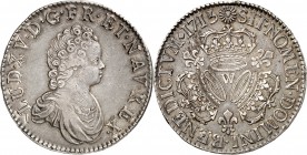 FRANCE
Louis XV (1715-1774). Écu aux 3 couronnes 1715 W, Lille.
Av. Buste drapé à droite. Rv. Trois couronnes.
D. 1325, G. 316. 30,34 grs.
Un des ...