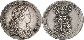 FRANCE
Louis XV (1715-1774). 1/2 écu de France-Navarre 1718, Grenoble.
Av. Buste drapé et lauré à droite. Rv. Écu ovale couronné. 
Dup. 1658. 12,12...