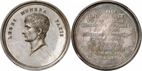 FRANCE
Consulat (1799-1804). Médaille en argent 1802, célébrant la constitution à Lyon de la République talienne, par Mercié.
Av. Buste à gauche. Rv...