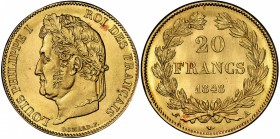 FRANCE
Louis Philippe Ier (1830-1848). 20 francs 1848, Paris.
Av. Tête laurée à gauche. Rv. Valeur dans une couronne.
G. 1031, Fr. 560. 
Provenanc...
