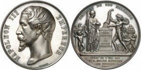 FRANCE
Napoléon III (1852-1870). Médaille en argent 1859, frappé pour l’emprunt de 500 millions de francs pour le financement de la guerre d’Italie, ...