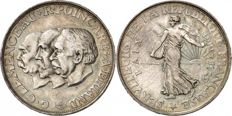 FRANCE
III° République (1870-1940). (Module de) 20 francs 1929, 10e anniversair...
