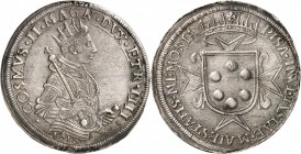 ITALIE
Florence, Cosimo II de Medici (1608-1621). Tallero 1616.
Av. Buste couronné cuirassé à droite. Rv. Écu couronné.
MIR. 448/8. 28,17 grs.
Sup...