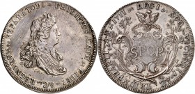 ITALIE
Milan/Naples, Philippe V. Médaille monétiforme en argent au module d’un tallero, frappé en 1711 par le Sénat de Palerme pour célébrer la victo...