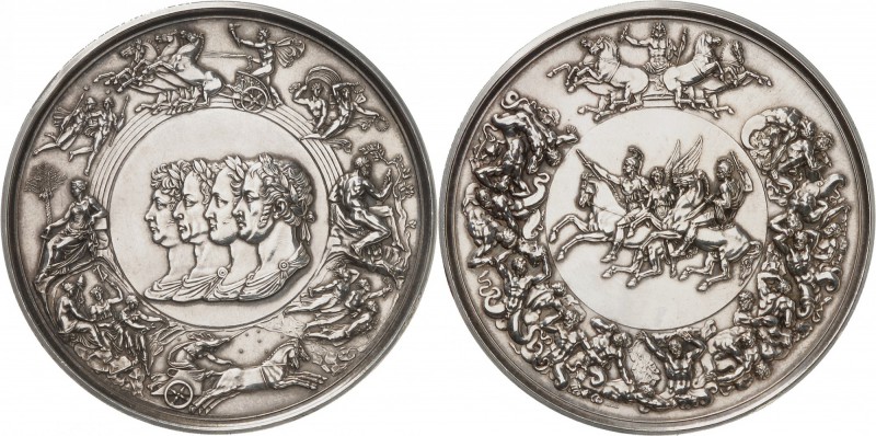 RUSSIE
Alexandre Ier (1801-1825). Médaille en argent 1816, célébrant la victoir...