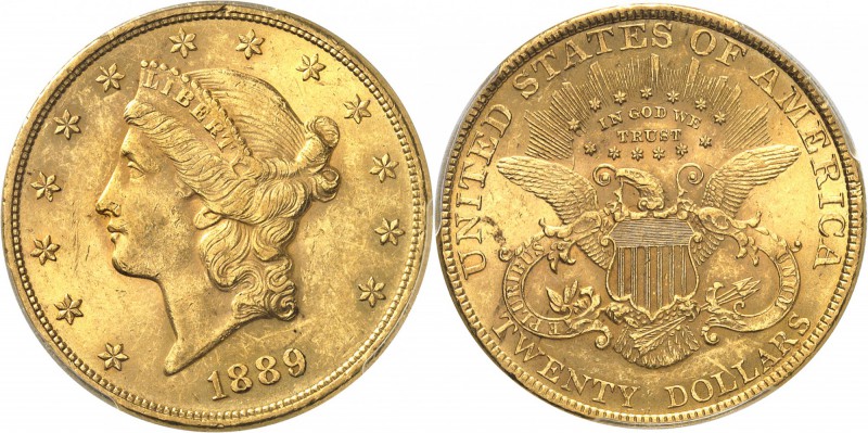 USA
20 dollars Liberté 1889, Philadelphie.
Av. Tête de Liberté à gauche. Rv. A...