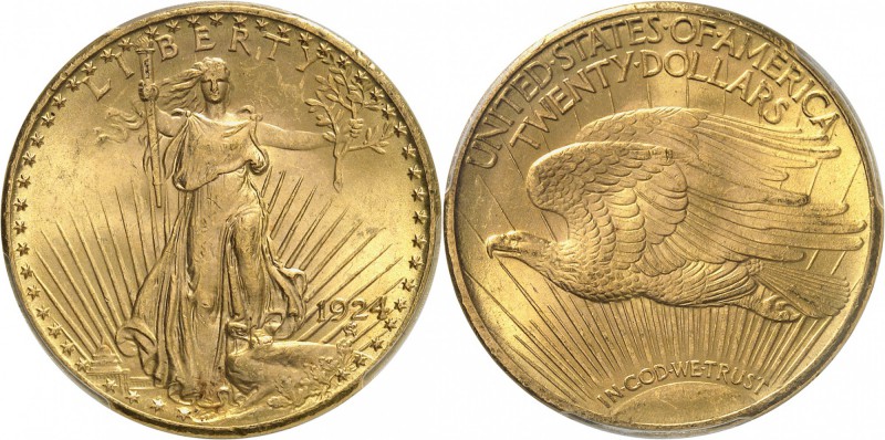 USA
20 dollars « Saint-Gaudens » 1924, Philadelphie.
Av. Liberté de face brand...