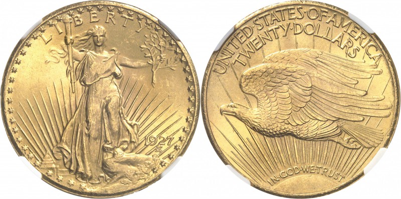 USA
20 dollars « Saint-Gaudens » 1927, Philadelphie.
Av. Liberté de face brand...