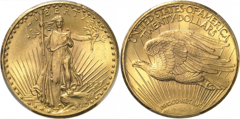 USA
20 dollars « Saint-Gaudens » 1927, Philadelphie.
Av. Liberté de face brand...