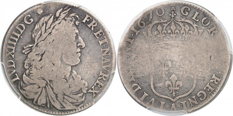 USA
Amérique, Louis XV (1715-1774). 15 sols 1670.
Av. Buste lauré et drapé à d...