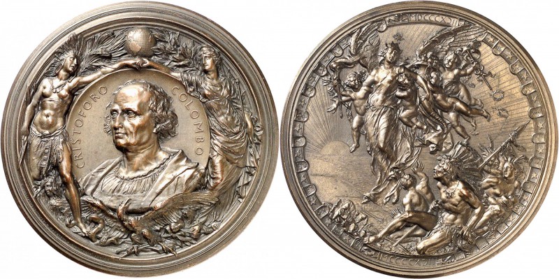 USA
Christophe Colomb. Médaille en bronze 1892, célébrant le 400ème anniversair...